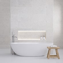 Hadfair 298 x 600mm Beige Terrazzo Look Porcelain Tile
